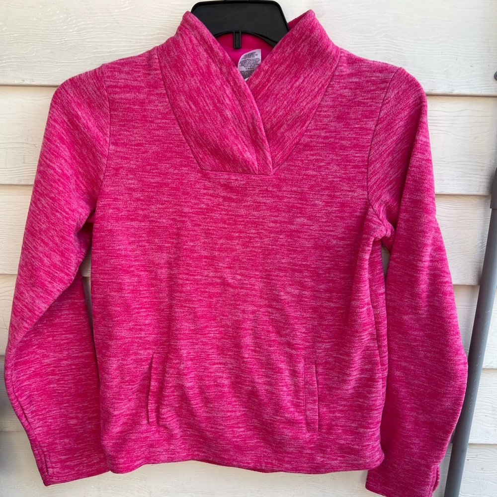 Athletic Works Girls Pullover Jacket Heather Pink Size XL (14-16)